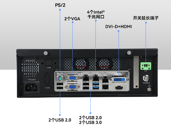 三亿桌面式工控机,迷你工业主机,EPC-3100