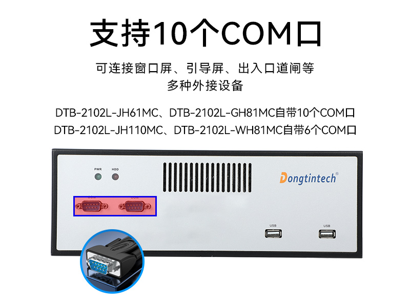 三亿桌面式工控机,工业服务器厂家,DTB-2102L-JH61MC