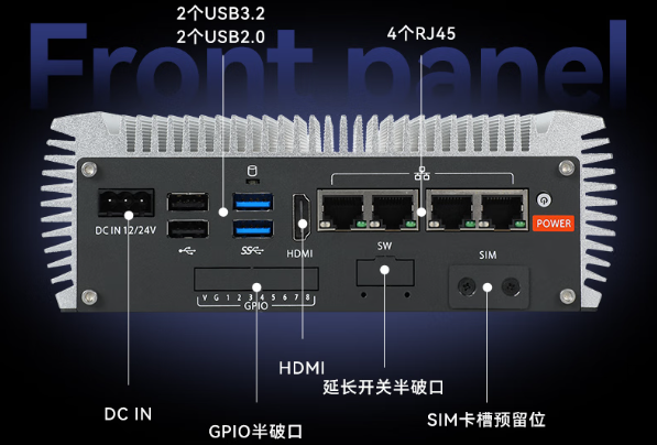 三亿无风扇嵌入式工控机工控机端口.png